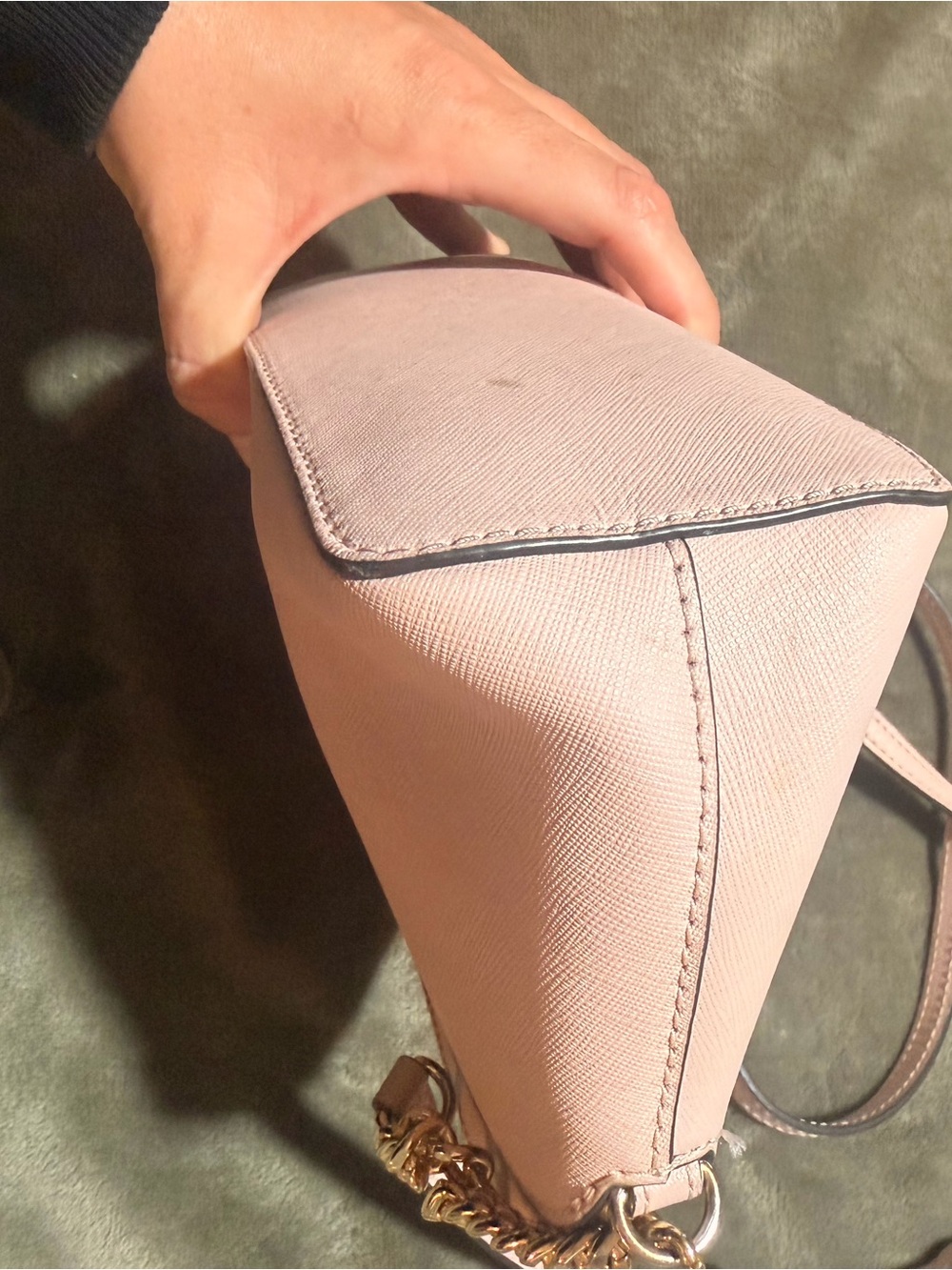 MICHAEL KORS Pale Pink Saffiano Leather Crossbody Bag - Picture 4 of 9